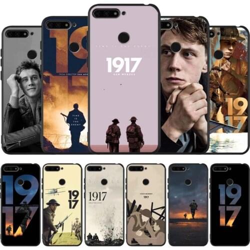 1917 movie black Silicone Phone Case For honor 30 20 Pro 8 8X 9 10 20 Lite Mate 10 20 30 Lite Pro cover