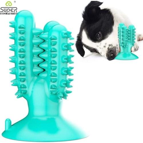 Dog Toothbrush toy Dog Molar Toothbrush Stick Leakage Eater Bite-resistant Toys for Medium and Small Pet Dogs