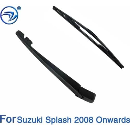 Wiper 10" Rear Wiper Blade & Arm Set Kit For Suzuki Splash 2008 Onwards Windshield Windscreen Rear Window