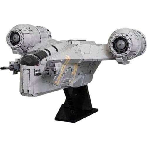 MOC Razoral Space War the of Crest Aircraft Block Toys Armored Transport high-tech Ship Compatible 79292/75292