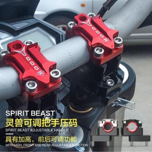 Spirit Beast 2 pcs Motorcycle Modified Handlebar al heightening device adjustable al for 22/28 Free Shipping