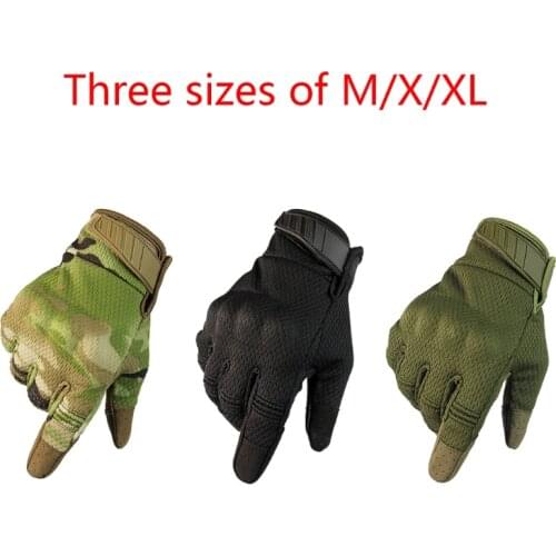 Motorcycle Gloves Summer Breathable Tactical- Full Finger Gloves Touchscreen B36B