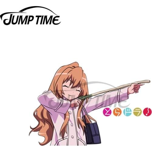 Jump Time 13 x 0cm For Aisaka Taiga Anime DIY Motorcycle Car Stickers Occlusion Scratch Decal Suitable for RV JDM Decoration