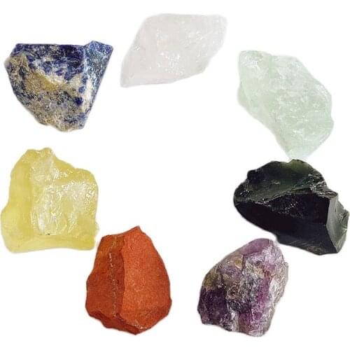 1 Set Raw Cut Gemsstone Natural Crystals Irregular Stone Amethyst Clear Quartz Fluorite Obsidian Cutting Rough Loose Stone