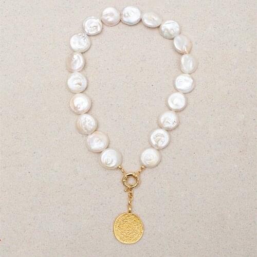 4A Grade Natural Baroque Pearl Necklace Women Handmade Indian Pendant Fashion Jewelry Wholesale Boutique Christmas Gift