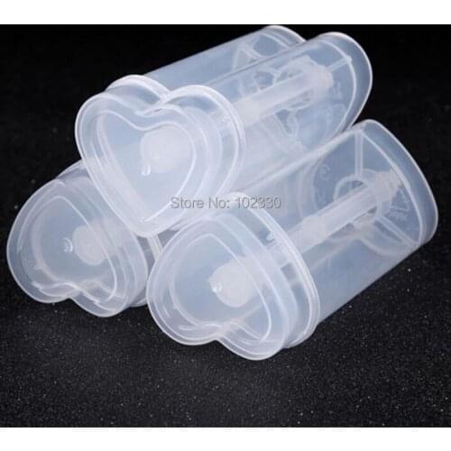 550PCS Heart Shape Food Grade Plastic Push Up Pop Containers Push Cake Pop Cake Mold For Party Decorations