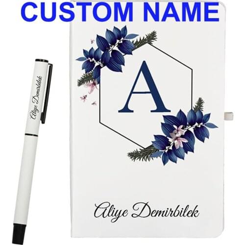 Custom Name Logo Personal Personalized A4 Notebook Pen Set Gift Business Notepad Diary Planning Planner Stationery 100 Pages