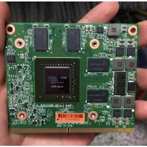 Q2000M 2000M 2G DDR3 PMY8Y N12P-Q3-A1 VGA Video Card for Dell Alienware M15X R1 R2 Precision M4600 M6600