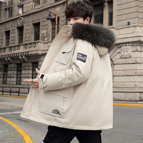 QYLVAWOY Men's Down Jackets With A Hood