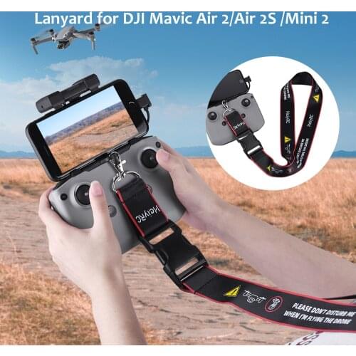 Remote Controller Lanyard for DJI Mavic Air 2/Air 2S /Mini 2 Drone Hook Holder Neck Safety Strap Belt Sling Mount Accessories