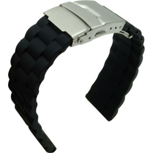 Silicone Rubber Watch Band 20mm 22mm rubber Strap Watchbands replacement for Samsung Gear Timex +Tool
