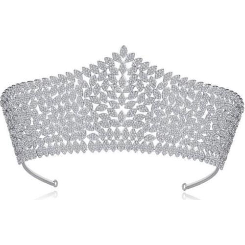 Luxury Women Rhinestone Crystal Bridal Tiara Wedding Crown Pageant Formal Party Prom Jewelry Gift Headband Headpiec Accessory