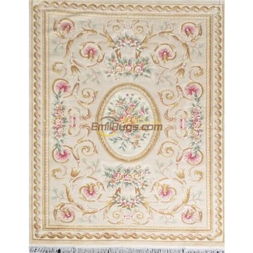 Chinese aubusson carpetschinese wool carpets rug european french machine made Plush Savonnerie Made To Order floral rug