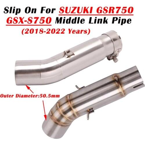Slip On For SUZUKI GSX-S 750 BK750 GSR750 GSXS750 2018-2020 Years Motorcycle Exhaust Escape Modified Connection Middle Link Pipe
