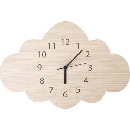 Modern Design Creative Wall Clock Creative Simple Cloud Shape Retro Big Number Clock Home Living Room Office Decorations