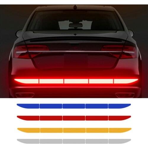 Reflector Sticker Car Exterior Accessories Adhesive Reflective Tape Reflex Exterior Warning Strip Protect Car Body