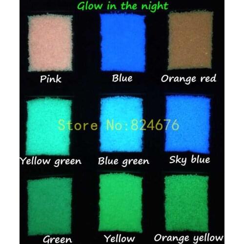 Luminous Sand Noctilucent Stone Sand DIY Nail Art Sand Decoration Glow at Night for Wishing bottle Nail Glitter