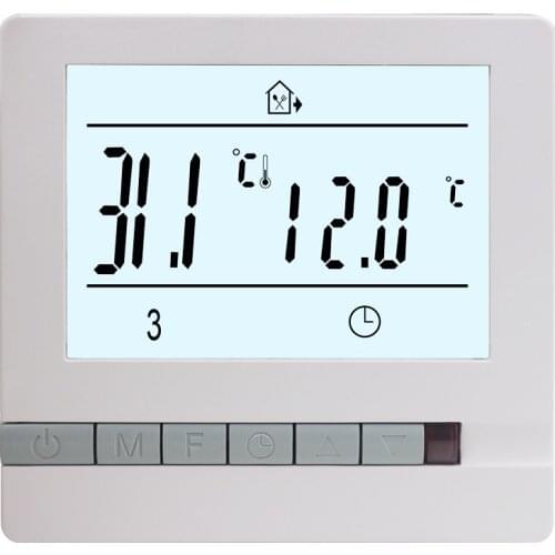 KETOTEK 16A Floor Heating Thermostat 220V International Universal Temperature Controller Regulator with Manual/Period Control