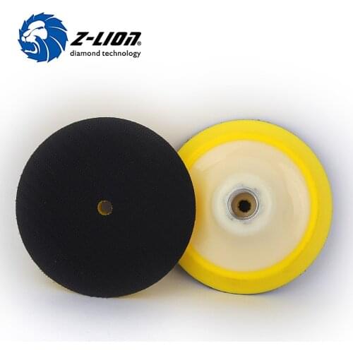 Z-LION 2PCS Car Wash Plate Backing Pad 5/8-11 M14 Polishing Sponge Plate Backer 4" Flexible Polish Holder for Diamond Polisher