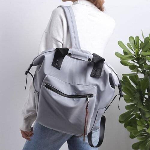 Women Backpack Nylon School Bookbag Handbag Daypack Rucksack Shoulder Bag for Teenager Girls