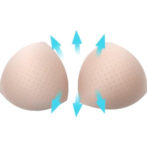 1/2/3/4Pair Triangle Cups Bikini Swimsuit Padding Breathable Removeable Bra Pad Push Up Insert Pads Enhancer Bra Accessories