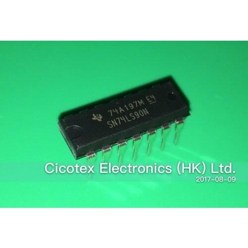 10pcs/lot SN74LS90N DIP14 IC DECADE COUNTER 14-DIP SN74LS90NE4