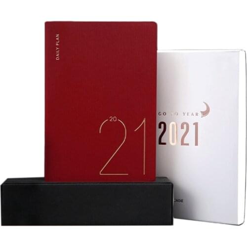 2021 Planner Organizer A5 Diary Notebook Monthly Weekly Journal Note Book Travel