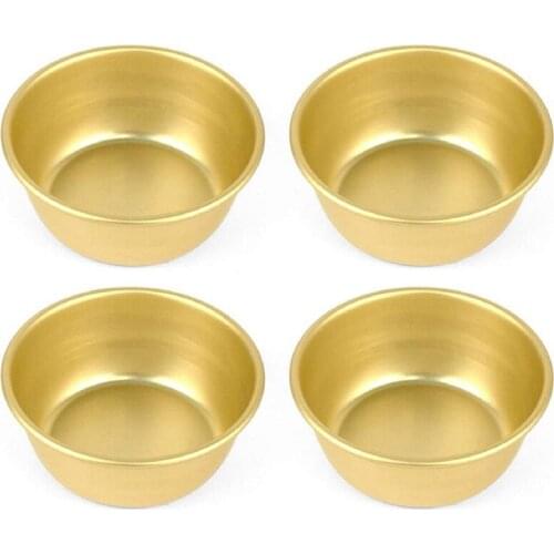 300ML Korean Rice Wine Bowl Light and Strong Aluminum Cup Perfect for BBQ Parties Camping and All Occasions, 4PCS