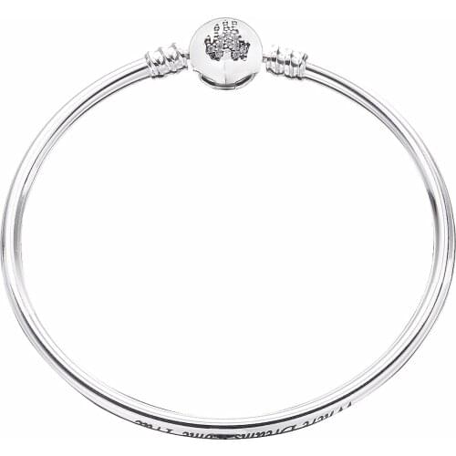 Ajax 100% 925 Sterling Silver High Quality Fit Pan Classic Bracelet Logo Gift
