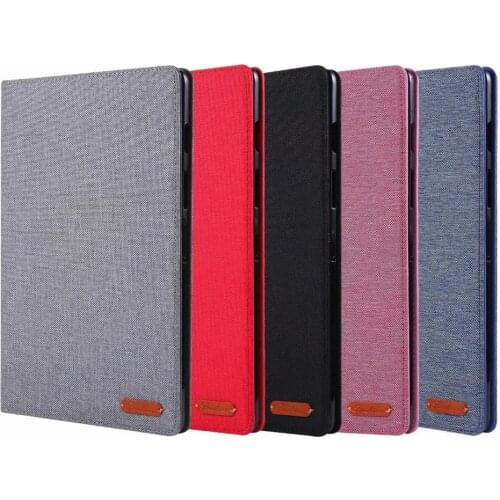 Denim Fabric Tablet Case For Lenovo Tab P10 TB-X705F TB-X705L Case Shockproof Card Slot Silicon Stand Protective Cover