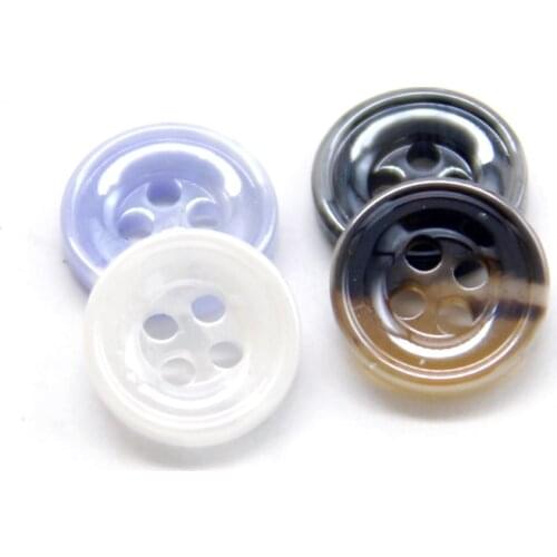 HENGC Mini Colorful Light Resin Blue Shirt Decorative Buttons For Clothing Summer Sleeve Sewing Accessories Needlework Wholesale