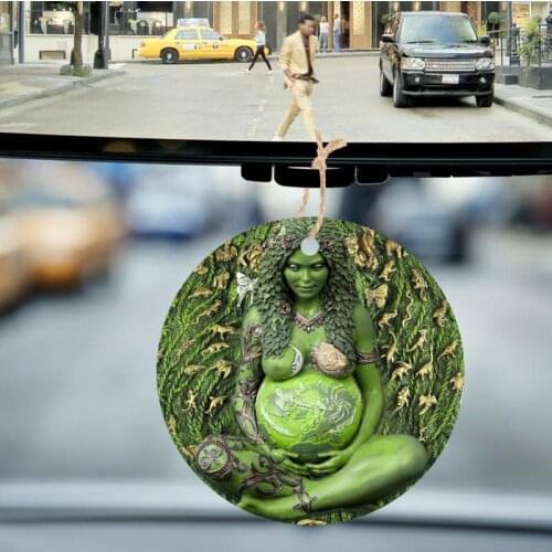 Gaia Mother Earth Tag Wooden Sign Home Decor Offer Creative Mother Earth Goddess Statue Kitchen Decoration Accessories Gadgets