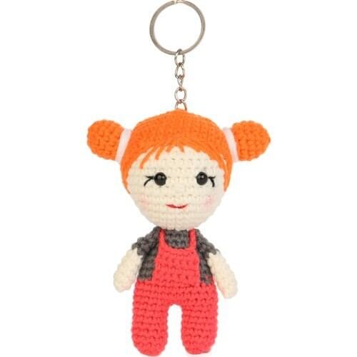 Baby Figured Amigurumi Hand-Knitted Keychain