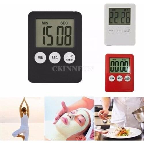 DHL 500PCS Modern Magnetic Alarm Clock Pizza Beauty SPA Mask Digital Multifunctional Cooking Timer Coutdown Tools Reminder