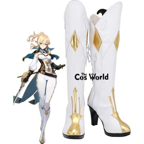 Genshin Impact Jean Games Customize Cosplay High Heels Shoes Boots