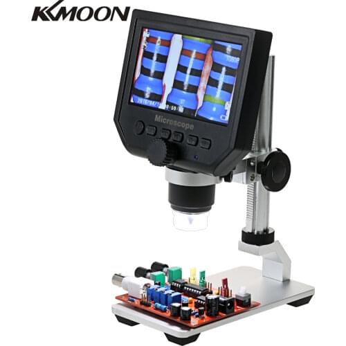 G600 600X LCD Display Electronic Microscope Zoom 3.6MP Portable LED Digital Video Microscope With Aluminum Alloy Stent