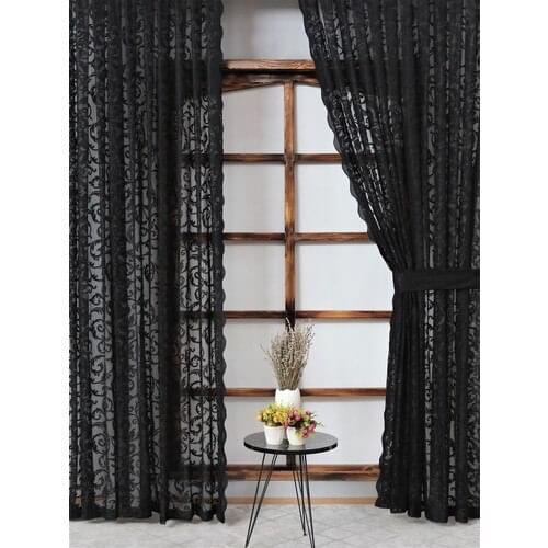 Esdeh Pleated Gusset Suit (2 Pcs) Gauze Backdrop Curtain