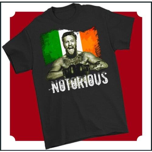 CONOR MCGREGOR T-SHIRT MMA Mixed Martial Arts Boxing Training Top Gym Tee