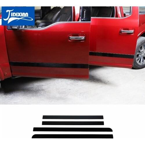 JIDIXIAN Car Body Door Side Decoration Anti-scratch Strips Cover Trim Sticker for Ford F150 2015-2021 Exterior Accessories