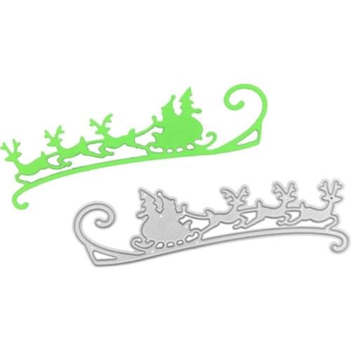 Julyarts Elk Christmas Father Die Cut Merry Christmas Scrapbooking Photo Album Card Paper Embossing Craft DIY