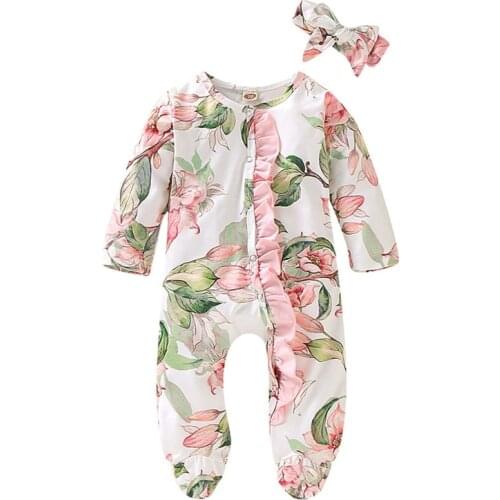 2pcs Baby Boy Rompers Infantil Roupa Newborn Girls Clothes Soft Cotton Pajamas Overalls Long Sleeve Baby Rompers Infant Clothing