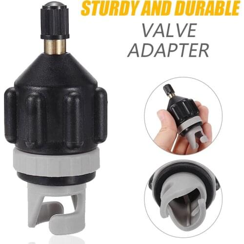 New Sup Pump Rowing Boat Adapter Rubber Inflatable Boat Air Valve Adaptor Fastener Kayak Paddle Board Surfing Tools Accessories
