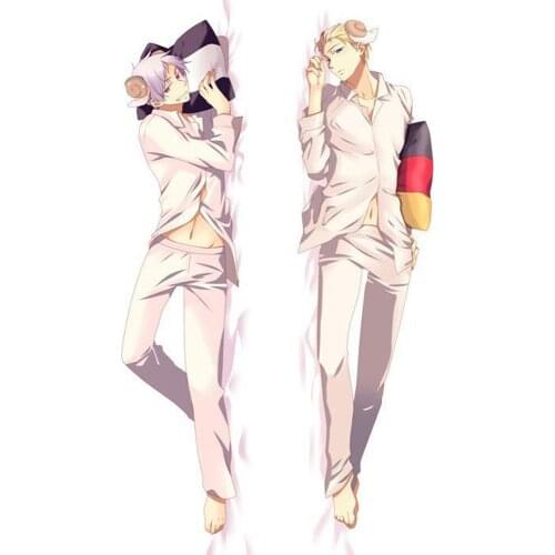 New Japanese BL Male Anime Axis Powers Hetalia Archives Throw Otaku Dakimakura Gifts Bedding Hugging Body Pillow Case 150x50 CM