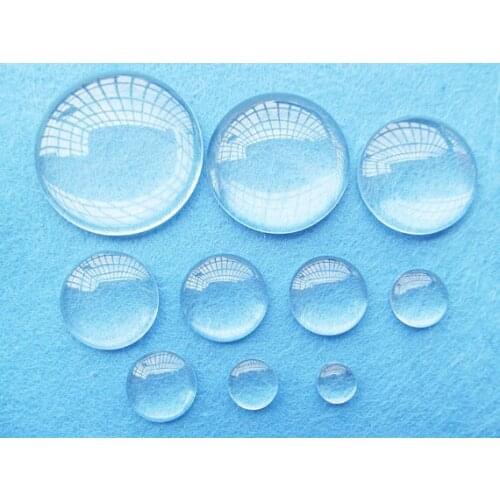 Wholesale 1000pcs 12mm Round Clear/Transparent Glass Cabochons/Cover Cabs,Pendants Domed for Photos,Cabochons,For Base Setting
