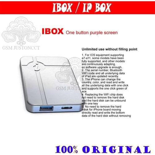 Ip2020 box support for iPad and iPhone read/write SN/unbounding WiFi by no-remove nand