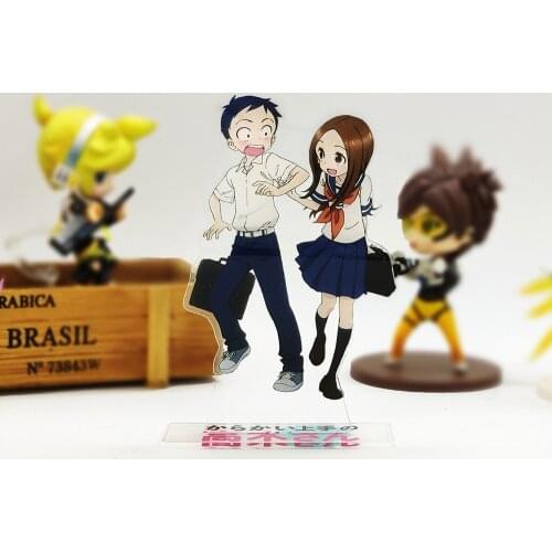 Karakai Jouzu no Takagi-san Takagi Nishikata acrylic stand figure model plate holder cake topper anime Japanese cool