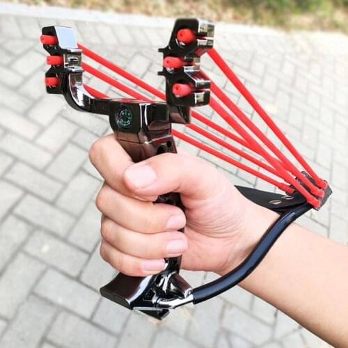 Toys For Children Big Power New Slingshot Outdoor Hunting Using a Foldable Slingshot With Rubber Band Sling Shot Catapult