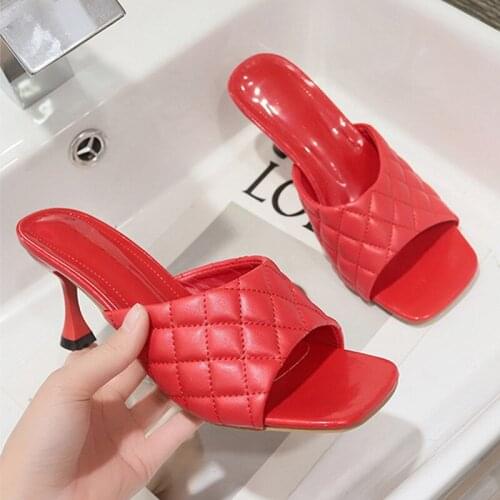 Sandals Women New Spring Summer Stiletto High-Quality Breathable Slides Fashion All-Match Casual Shoes Zapatillas Mujer