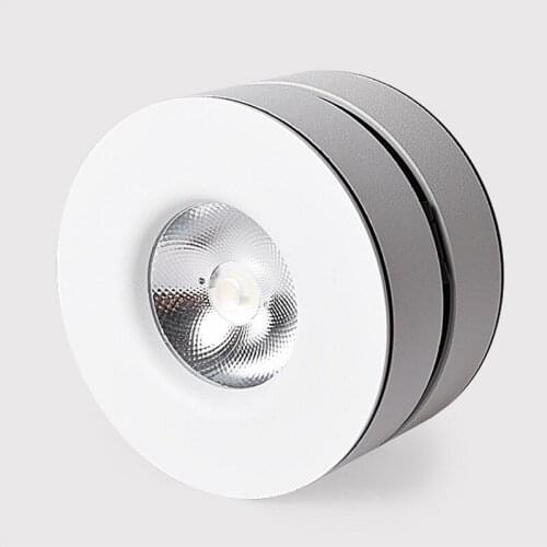 85-265V 10W 15W Dimmable COB LED Surface Mounted Ceiling Lamp Foldable 355 Degree Rotatable LED Downlight Background Spot Light