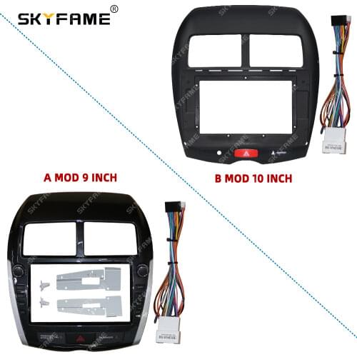 SKYFAME Car Frame Cable For Mitsubishi ASX PEUGEOT 4008 CITROEN C4 2013-2018 Screen Dask Kit Fascia Frame